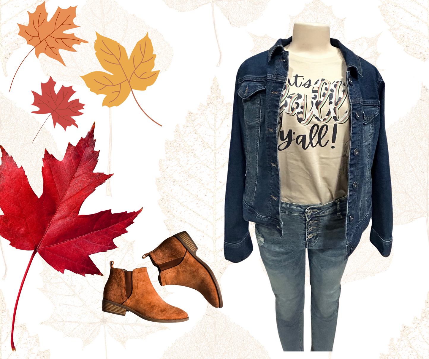 "It's Fall Y'all" Stylish TShirt